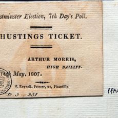 Admission-ticket to the Hustings